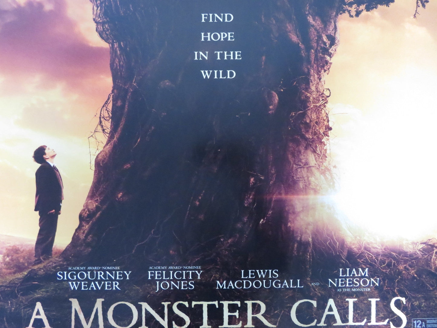 A MONSTER CALLS UK QUAD (30"x 40") ROLLED POSTER LEWIS MACDOUGALL S. WEAVER 2016 - Rendezvous Cinema