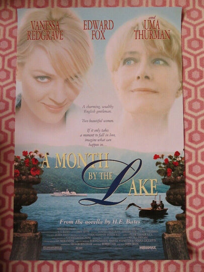 A MONTH BY THE LAKE US ONE SHEET ROLLED POSTER VANESSA REDGRAVE UMA THURMAN '95 - Rendezvous Cinema