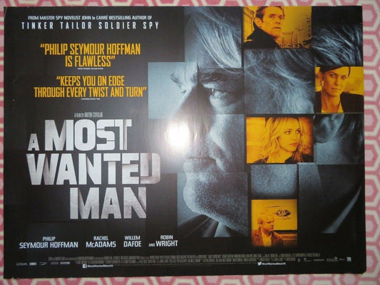 A MOST WANTED MAN QUAD (30"x 40") ROLLED POSTER PHILIP SEYMOUR HOFFMAN 2014 - Rendezvous Cinema