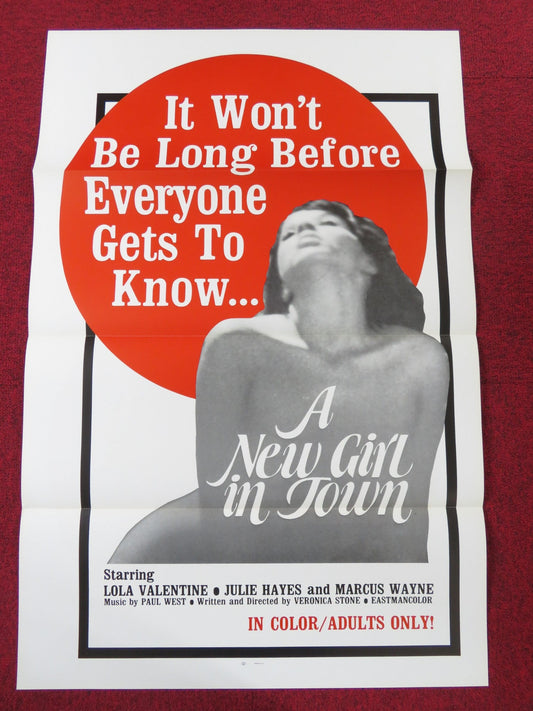 A NEW GIRL IN TOWN US TRI FOLDED ONE SHEET ROLLED POSTER JULIE HAYES 1974 - Rendezvous Cinema