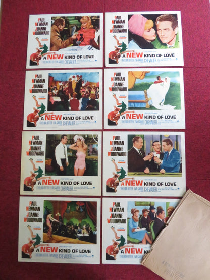 A NEW KIND OF LOVE US LOBBY CARD FULL SET PAUL NEWMAN JOANNE WOODWARD 1963 - Rendezvous Cinema