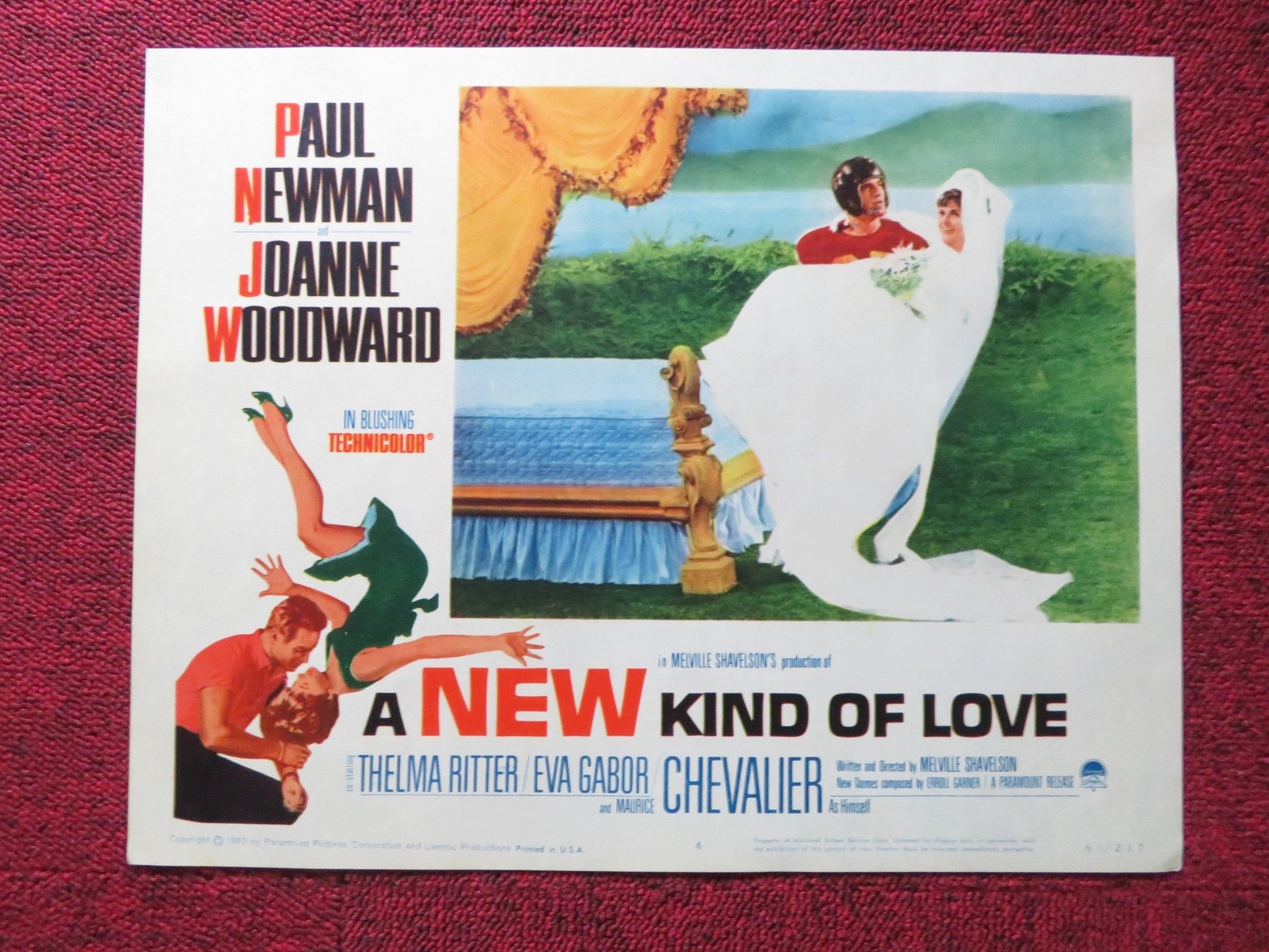 A NEW KIND OF LOVE US LOBBY CARD FULL SET PAUL NEWMAN JOANNE WOODWARD 1963 - Rendezvous Cinema