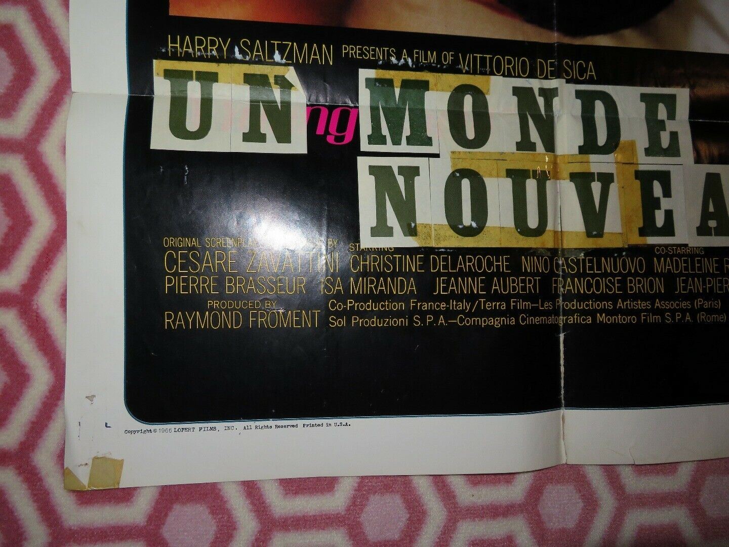 A NEW WORLD UN MONDE NOUVEU US ONE SHEET POSTER CHRISTINE DELAROCHE - Rendezvous Cinema