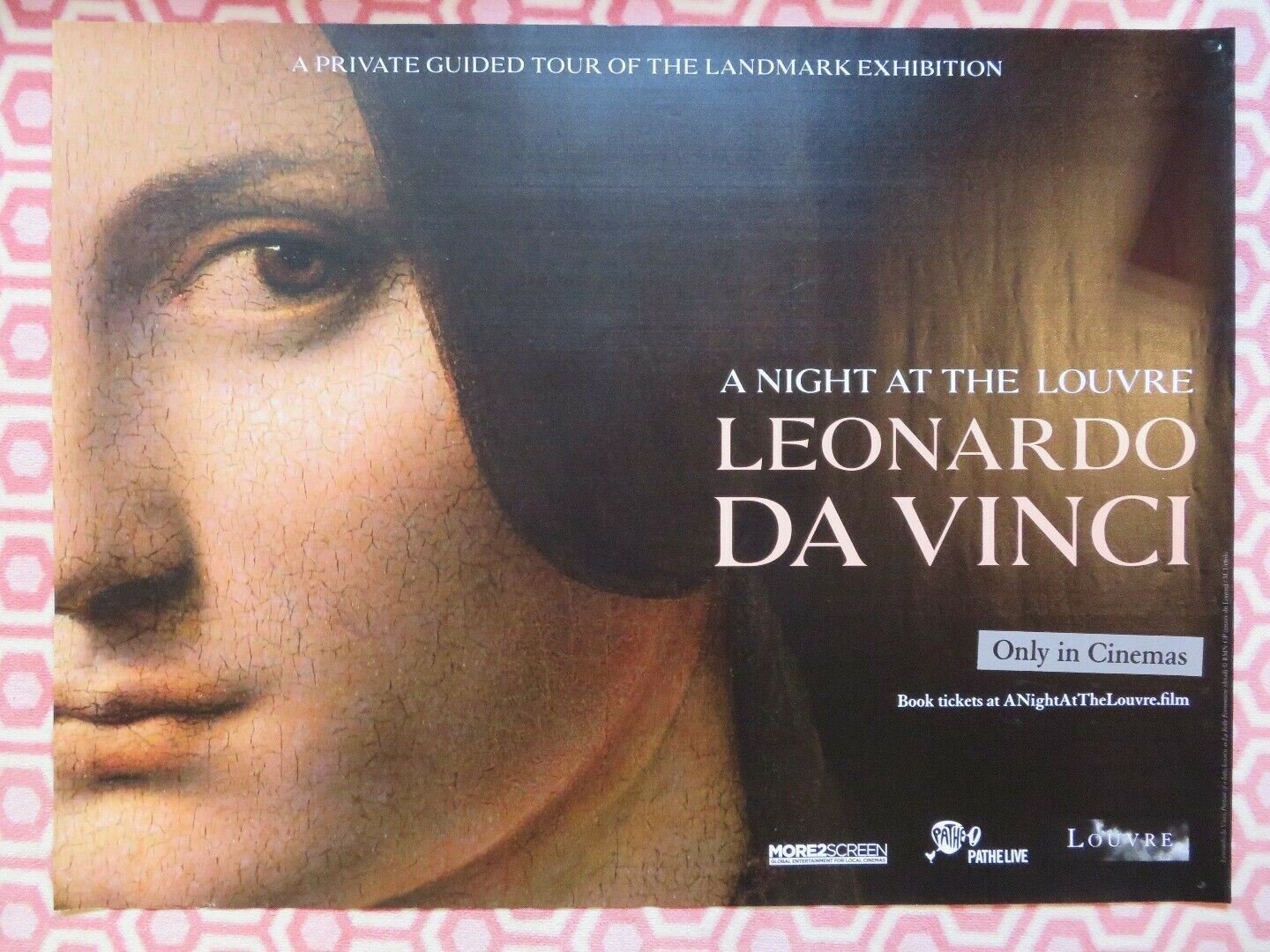 A NIGHT AT THE LOUVRE LEONARDO DA VINCI QUAD (30"x 40") ROLLED POSTER 2020 - Rendezvous Cinema