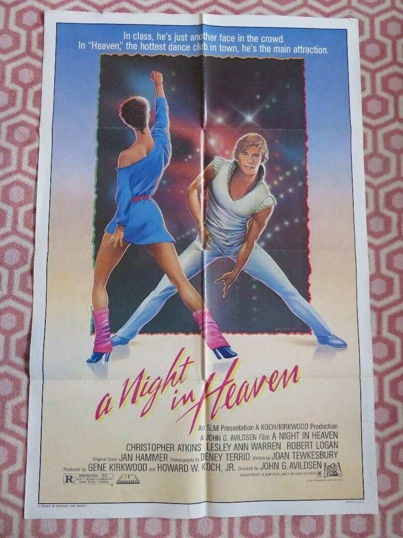 A NIGHT IN HEAVEN US ONE SHEET POSTER CHRISTOPHER ATKINS 1983 - Rendezvous Cinema