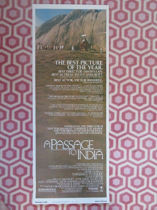 A PASSAGE INDIA US INSERT (14"x 36") POSTER DAVID LEAN PEGGY ASHCROFT 1984 - Rendezvous Cinema