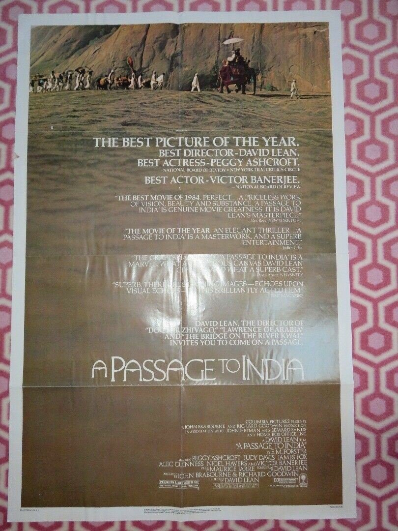 A PASSAGE TO INDIA US ONE SHEET POSTER PEGGY ASHCROFT DAVID LEAN 1984 - Rendezvous Cinema