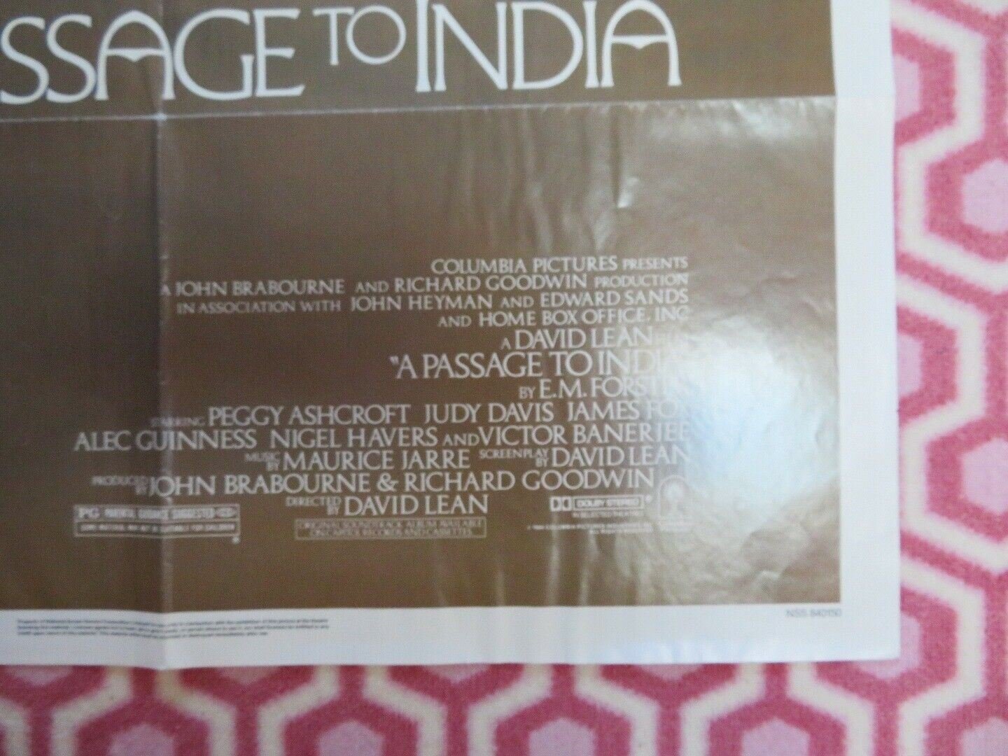 A PASSAGE TO INDIA US ONE SHEET POSTER PEGGY ASHCROFT DAVID LEAN 1984 - Rendezvous Cinema