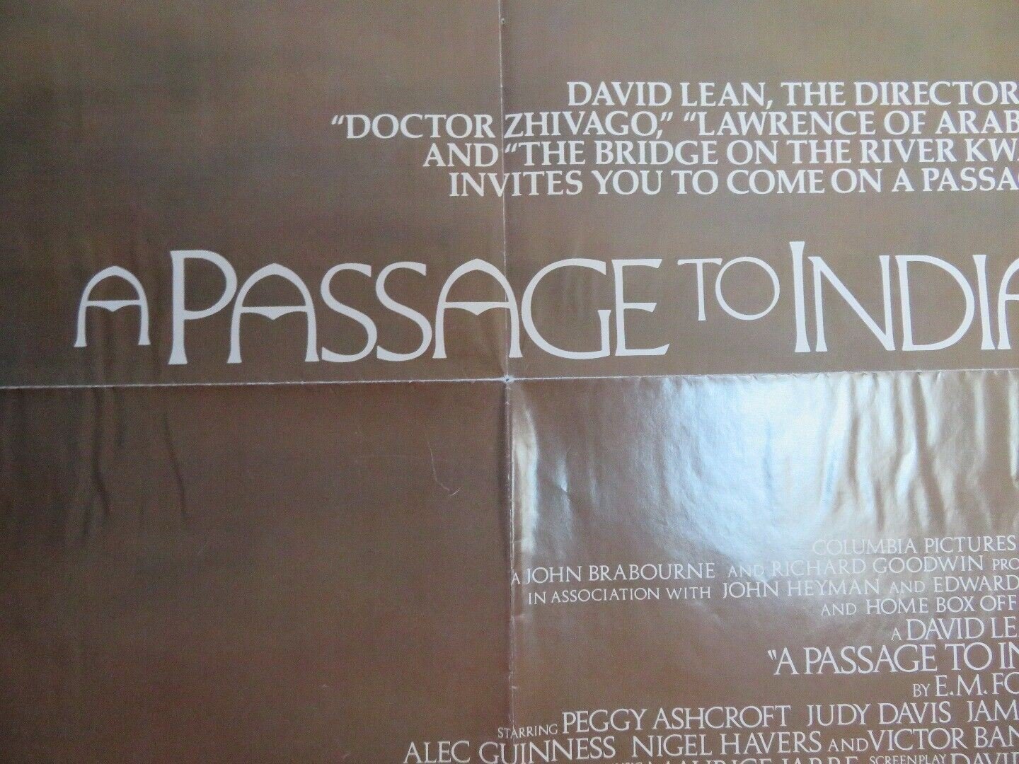 A PASSAGE TO INDIA US ONE SHEET POSTER PEGGY ASHCROFT DAVID LEAN 1984 - Rendezvous Cinema