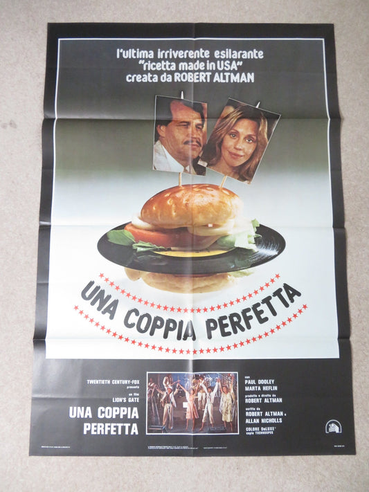 A PERFECT COUPLE ITALIAN 2 FOGLIO POSTER PAUL DOOLEY MARTA HEFLIN 1979 - Rendezvous Cinema