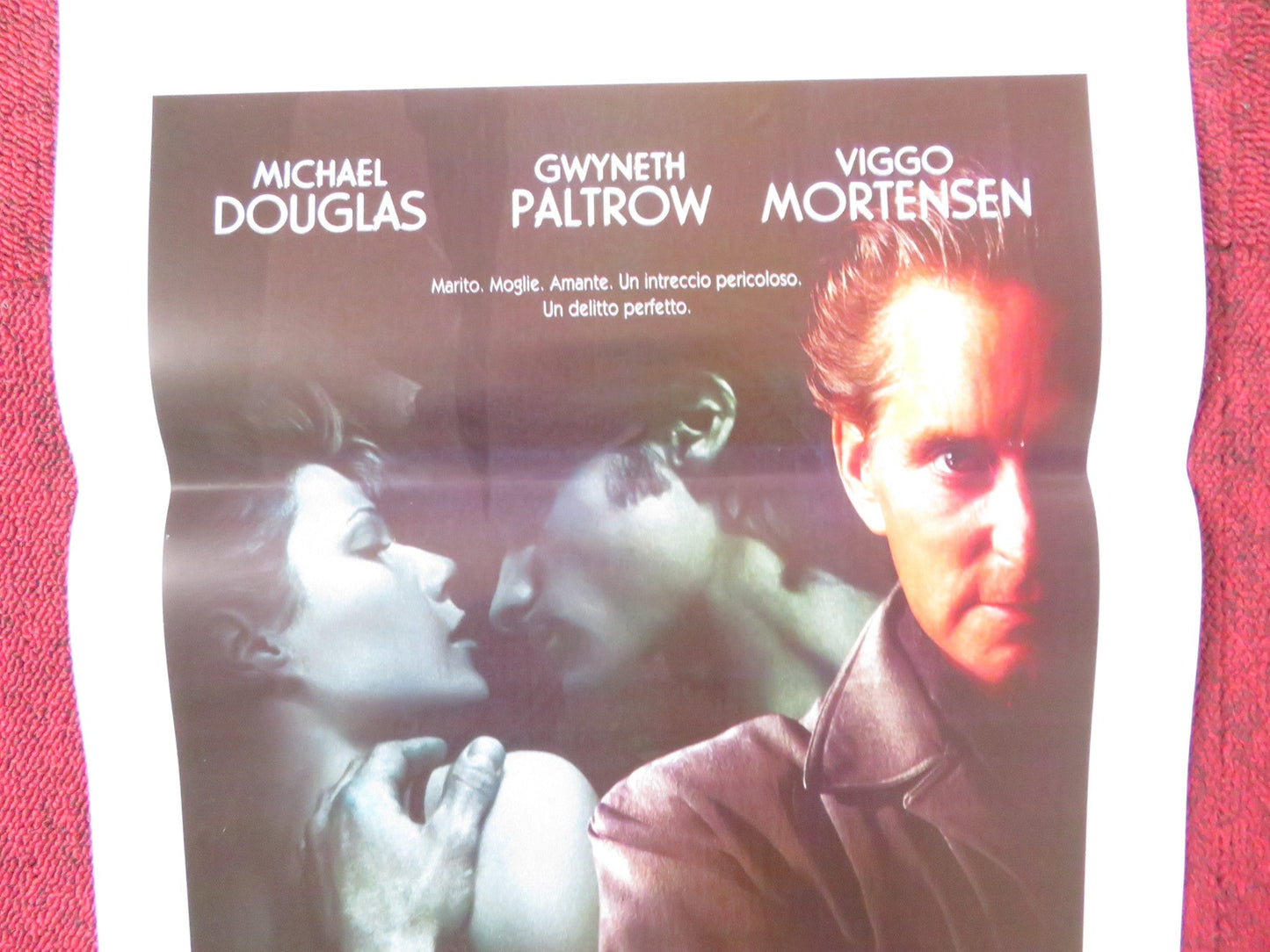 A PERFECT MURDER ITALIAN LOCANDINA POSTER MICHAEL DOUGLAS GWYNETH PALTROW 1998 - Rendezvous Cinema