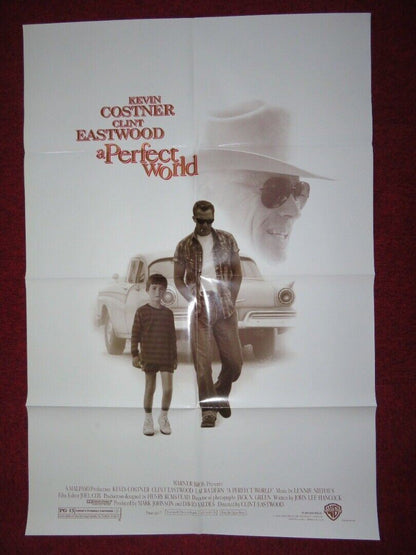 A PERFECT WORLD FOLDED US ONE SHEET POSTER CLINT EASTWOOD KEVIN COSTNER 1993 - Rendezvous Cinema