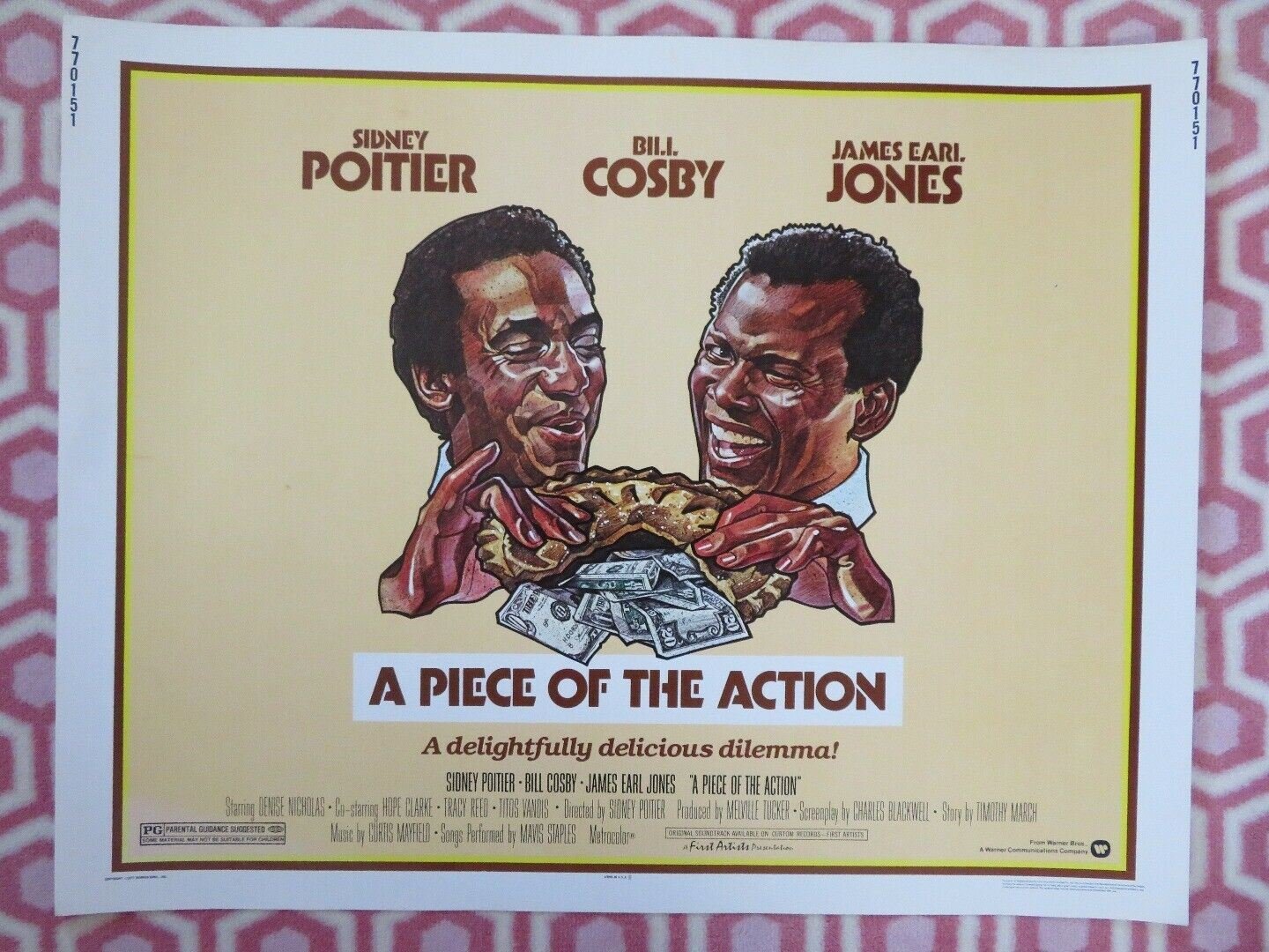 A PIECE OF THE ACTION US HALF SHEET (22"x 28") POSTER S POITIER B COSBY 1977 - Rendezvous Cinema