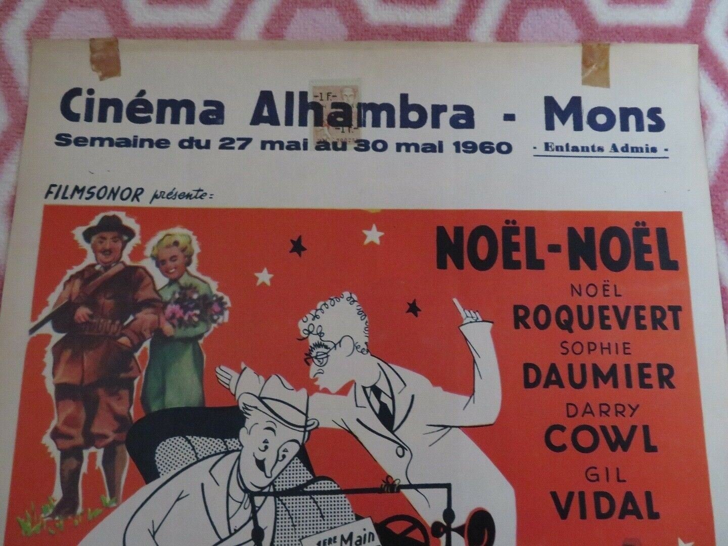 À pied, à cheval et en voiture BELGIUM (21.5"x 14") POSTER NOEL NOEL 1957 - Rendezvous Cinema