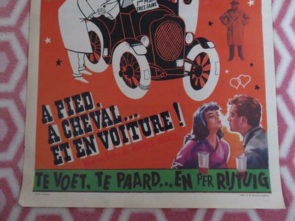 À pied, à cheval et en voiture BELGIUM (21.5"x 14") POSTER NOEL NOEL 1957 - Rendezvous Cinema