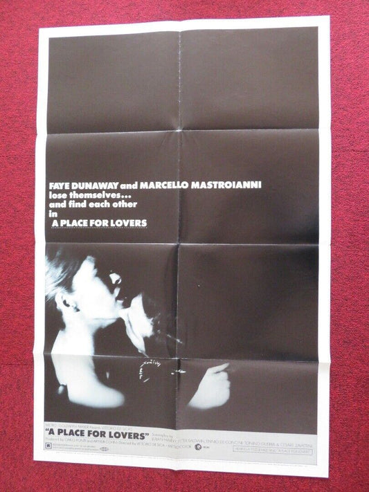 A PLACE FOR LOVERS / AMANTI - A FOLDED US ONE SHEET POSTER M MASTROIANNI 1969 - Rendezvous Cinema