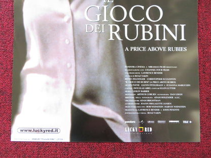 A PRICE ABOVE RUBIES ITALIAN LOCANDINA POSTER RENEE ZELLWEGER 1998 - Rendezvous Cinema