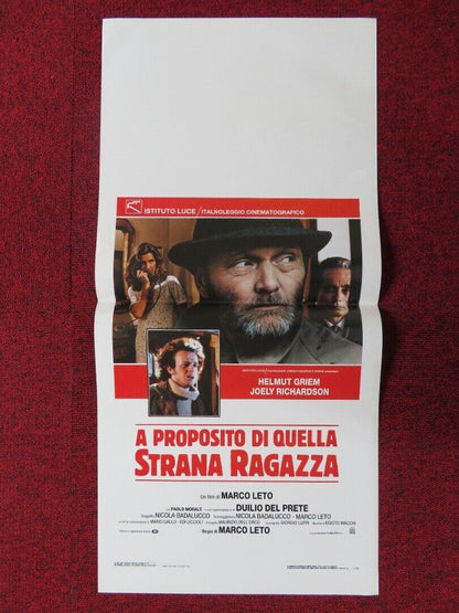 A PROPOSITO DI QUELLA STRANA RAGAZZA ITALIAN LOCANDINA (27.5"x13") POSTER 1989 - Rendezvous Cinema