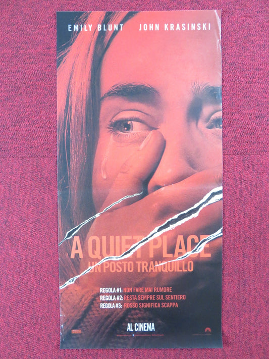 A QUIET PLACE ITALIAN LOCANDINA POSTER EMILY BLUNT JOHN KRASINSKI 2018 - Rendezvous Cinema