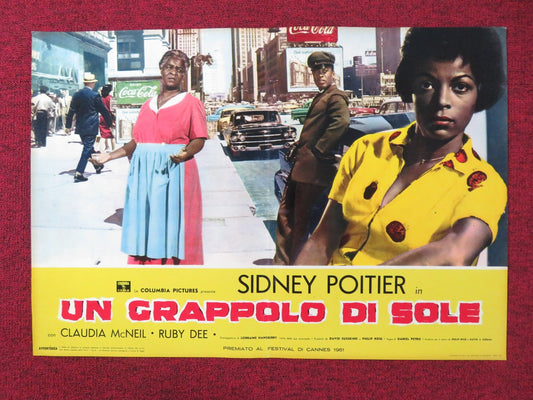 A RAISIN IN THE SUN - E ITALIAN FOTOBUSTA POSTER SIDNEY POITIER C. MCNEIL 1961 - Rendezvous Cinema