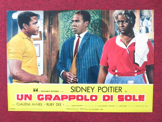 A RAISIN IN THE SUN - I ITALIAN FOTOBUSTA POSTER SIDNEY POITIER C. MCNEIL 1961 - Rendezvous Cinema