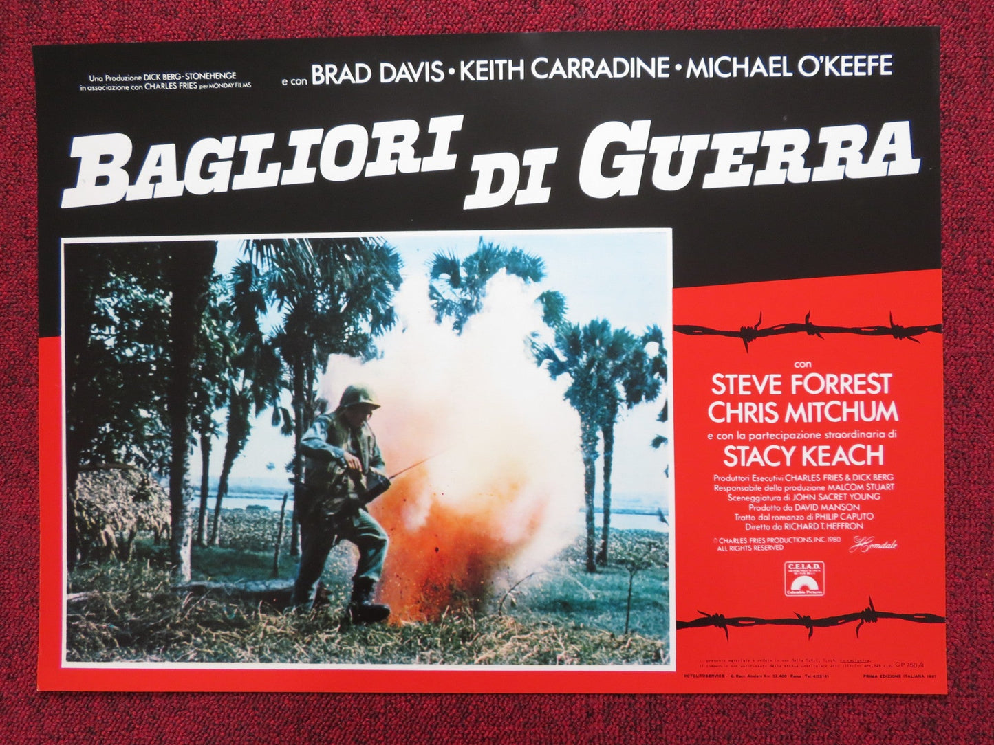 A RUMOR OF WAR - F ITALIAN FOTOBUSTA POSTER BRAD DAVIS KEITH CARRADINE 1980 - Rendezvous Cinema