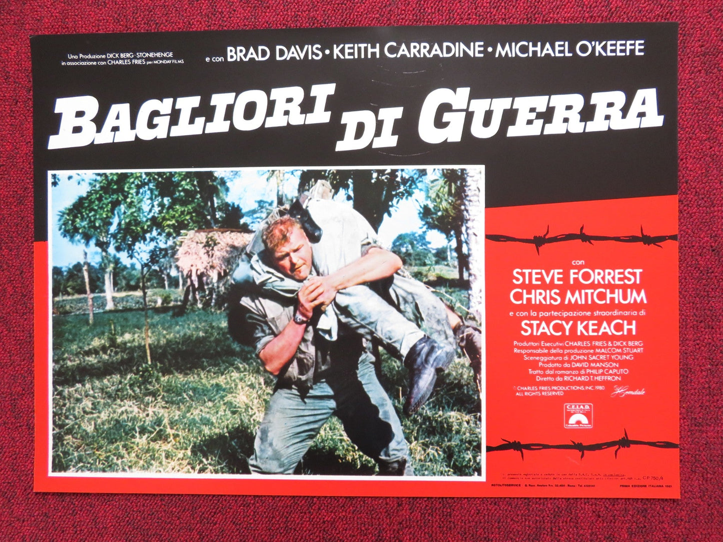 A RUMOR OF WAR - H ITALIAN FOTOBUSTA POSTER BRAD DAVIS KEITH CARRADINE 1980 - Rendezvous Cinema