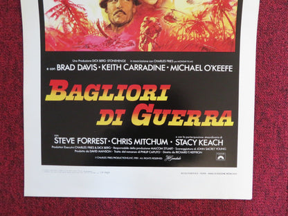 A RUMOUR OF WAR ITALIAN LOCANDINA POSTER BRAD DAVIS KEITH CARRADINE 1980 - Rendezvous Cinema