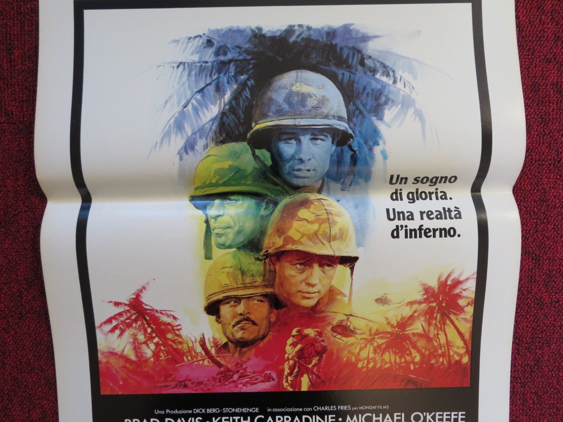 A RUMOUR OF WAR ITALIAN LOCANDINA POSTER BRAD DAVIS KEITH CARRADINE 1980 - Rendezvous Cinema