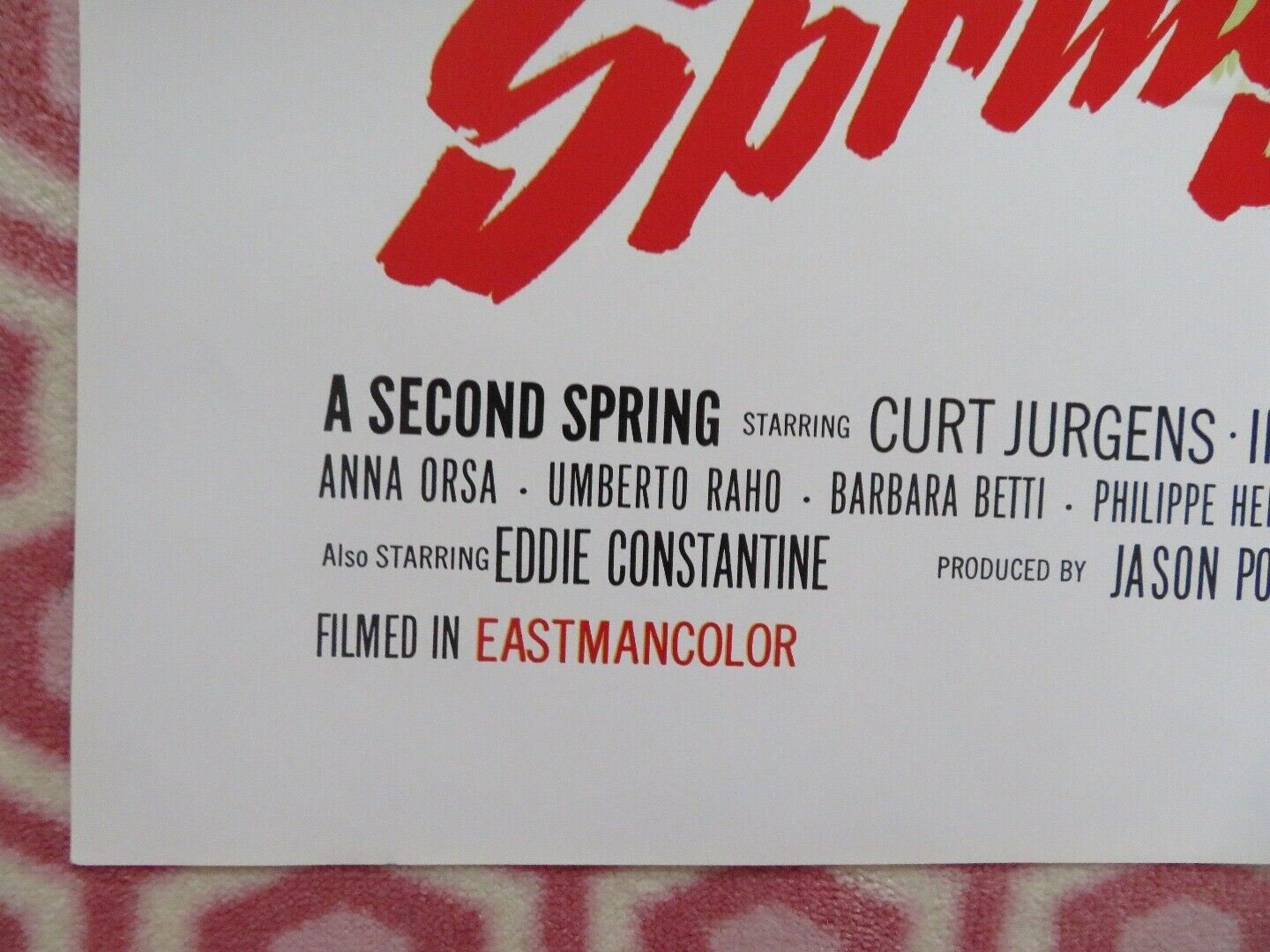 A SECOND SPRING FOLDED US ONE SHEET POSTER 25"X36" CURT JURGENS ULL LOMMEL '75 - Rendezvous Cinema