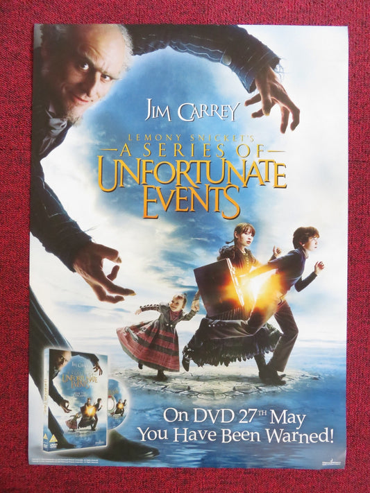 A SERIES OF UNFORTUNATE EVENTS DVD POSTER JIM CARREY EMILY BROWNING 2004 - Rendezvous Cinema