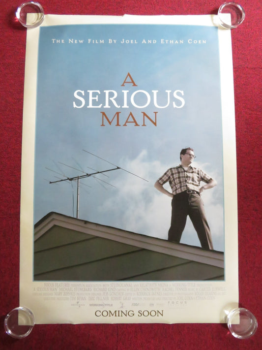 A SERIOUS MAN US ONE SHEET ROLLED POSTER MICHAEL STUHLBARG RICHARD KIND 2009 - Rendezvous Cinema