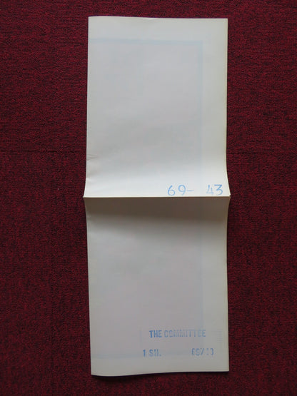 A SESSION WITH THE COMMITTEE FOLDED US ONE SHEET POSTER PETER BONERZ 1968 - Rendezvous Cinema