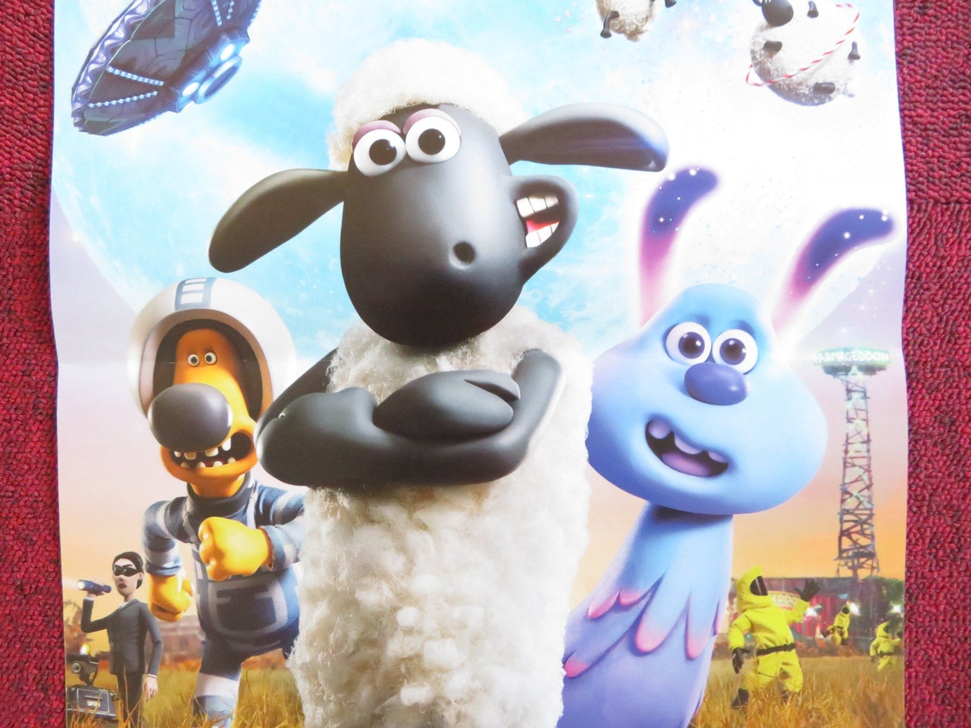 A SHAUN THE SHEEP MOVIE: FARMAGEDDON ITALIAN LOCANDINA POSTER J. FLECTHER 2019 - Rendezvous Cinema