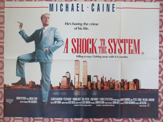 A SHOCK TO THE SYSTEM BRITISH QUAD (30"x40") POSTER MICHAEL CAINE SIMON BRETT - Rendezvous Cinema