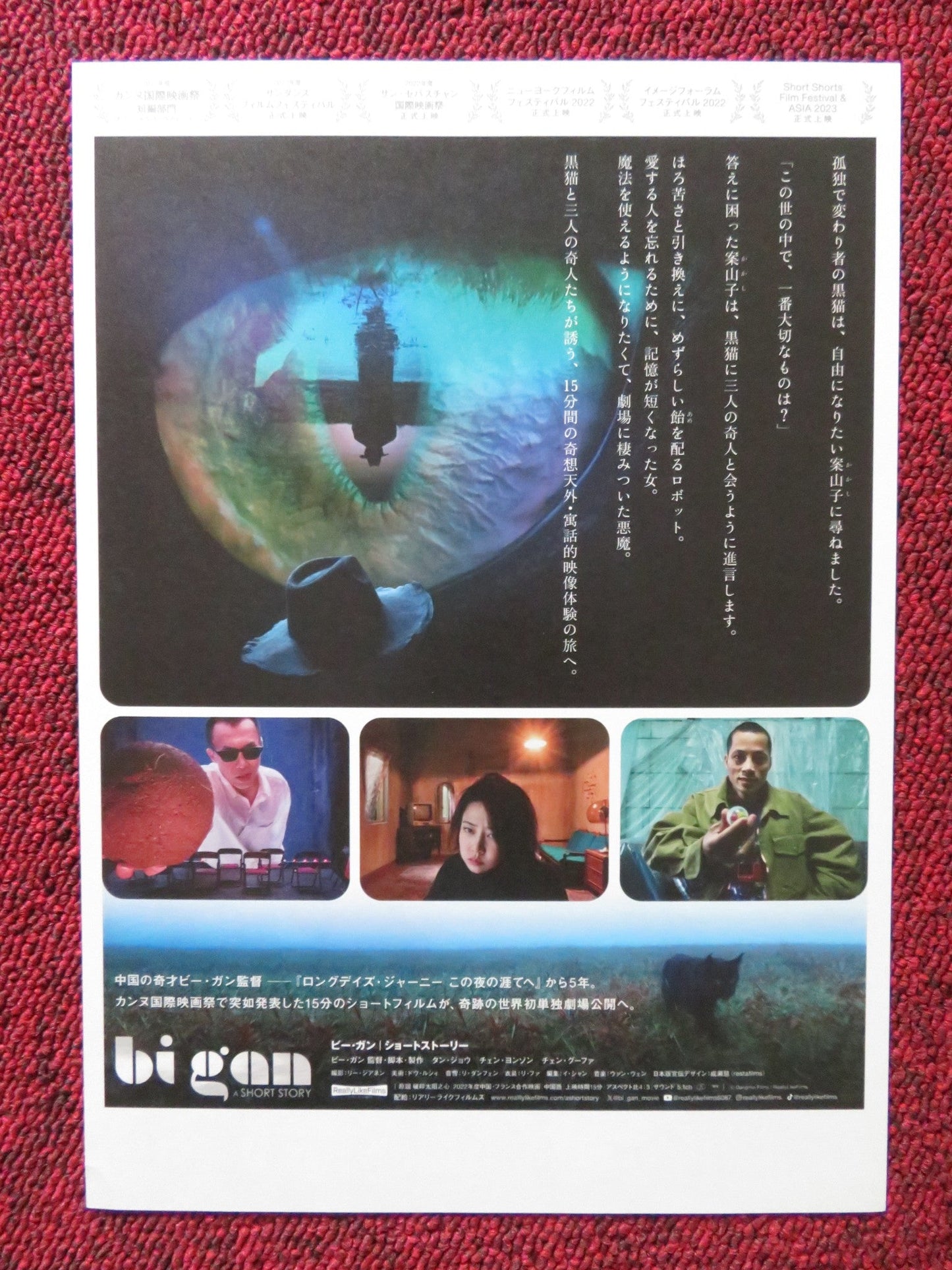 A SHORT STORY JAPANESE CHIRASHI (B5) POSTER BI GAN GUOHUA CHEN 2022 - Rendezvous Cinema