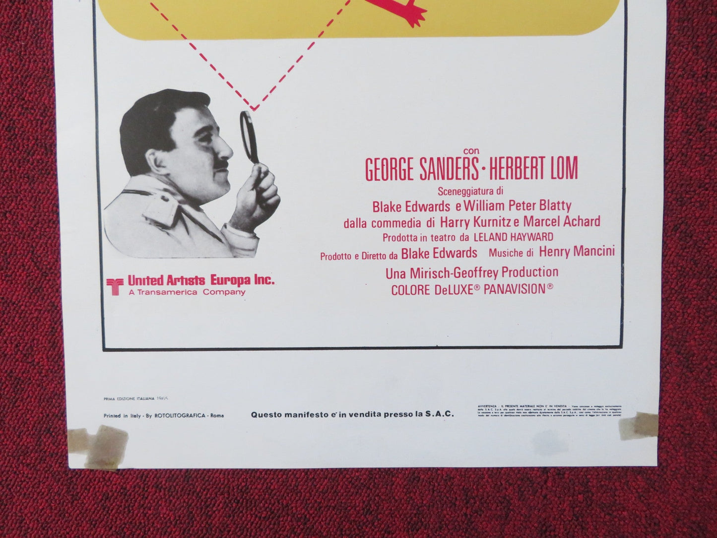 A SHOT IN THE DARK ITALIAN LOCANDINA POSTER PETER SELLERS ELKE SOMMER 1964 - Rendezvous Cinema