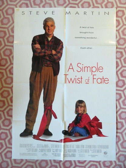 A SIMPLE TWIST OF FATE FOLDED US ONE SHEET POSTER STEVE MARTIN GABRIEL BYRNE '94 - Rendezvous Cinema