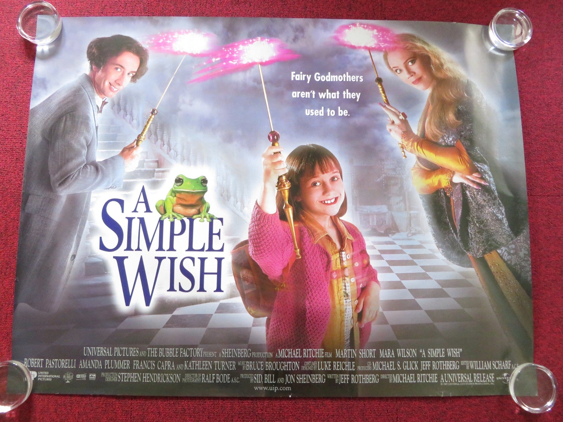 A SIMPLE WISH UK QUAD ROLLED POSTER MARA WILSON DEBORAH ODELL 1997 - Rendezvous Cinema