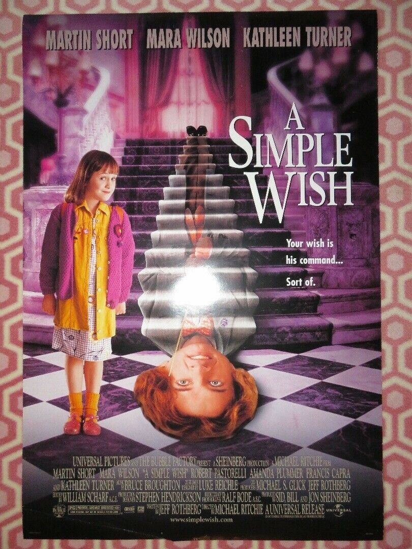 A SIMPLE WISH US ONE SHEET ROLLED POSTER MARTIN SHORT MARA WLISON '97 - Rendezvous Cinema