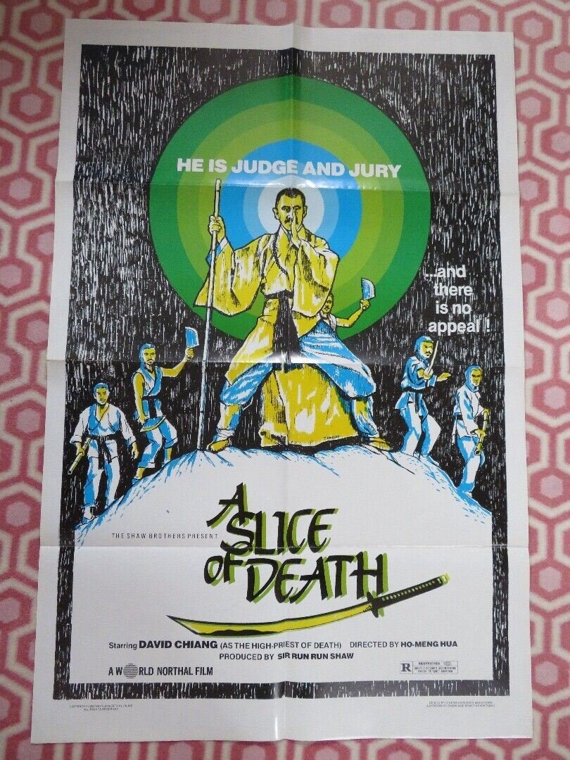 A SLICE OF DEATH KUNG FU FOLDED US ONE SHEET POSTER DAVID CHIANG 1982 - Rendezvous Cinema