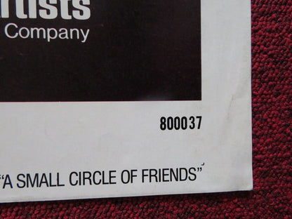 A SMALL CIRCLE OF FRIENDS US ONE SHEET POSTER BRAD DAVIS KAREN ALLEN 1980 - Rendezvous Cinema