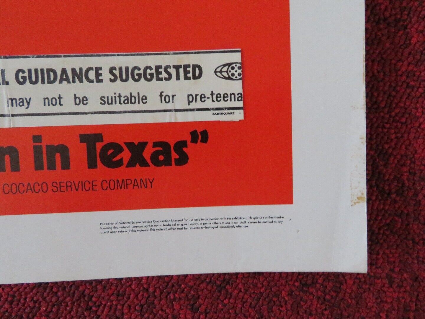 A SMALL TOWN IN TEXAS US HALF SHEET (22"x 28") POSTER TIMOTHOY BOTTOMS 1976 - Rendezvous Cinema