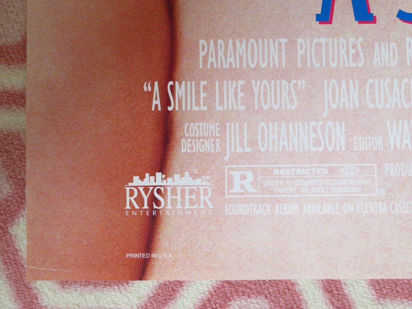 A SMILE LIKE YOURS FOLDED US ONE SHEET POSTER JOAN CUSACK JAY THOMAS 1997 - Rendezvous Cinema