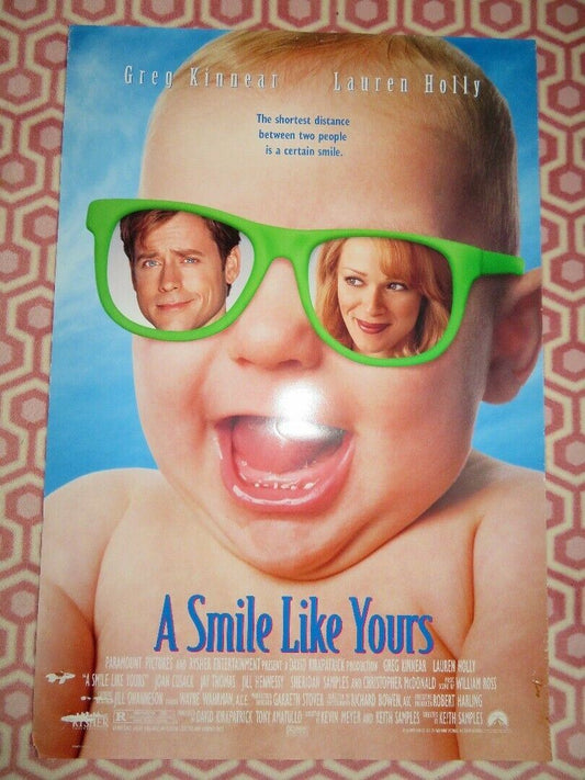 A SMILE LIKE YOURS ONE SHEET ROLLED POSTER GREG KINNER LAUREN HOLLY 1997 - Rendezvous Cinema