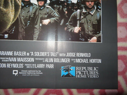 A SOLDIER'S TALE VIDEO VHS POSTER FOLDED GABRIEL BYRNE JUDGE REINHOLD 1988 - Rendezvous Cinema