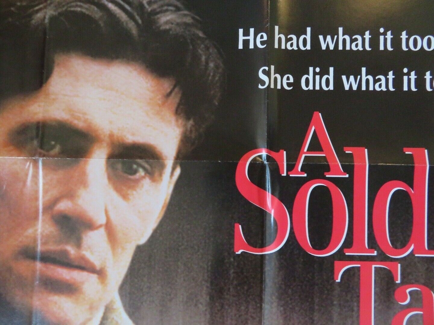 A SOLDIER'S TALE VIDEO VHS POSTER FOLDED GABRIEL BYRNE JUDGE REINHOLD 1988 - Rendezvous Cinema