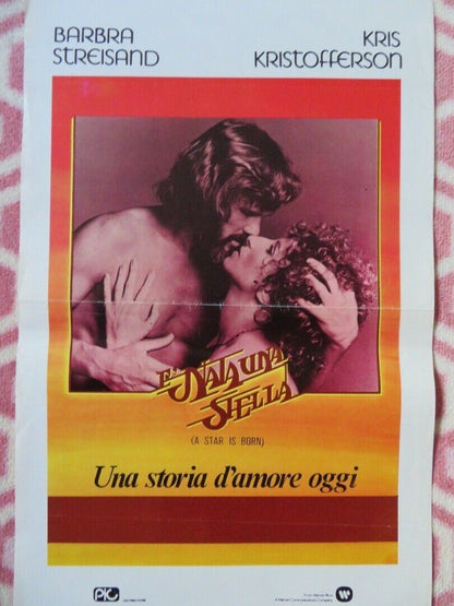 A STAR IS BORN ITALIAN LOCANDINA (27.5"x13") POSTER BARBRA STRIESAND 1977 - Rendezvous Cinema