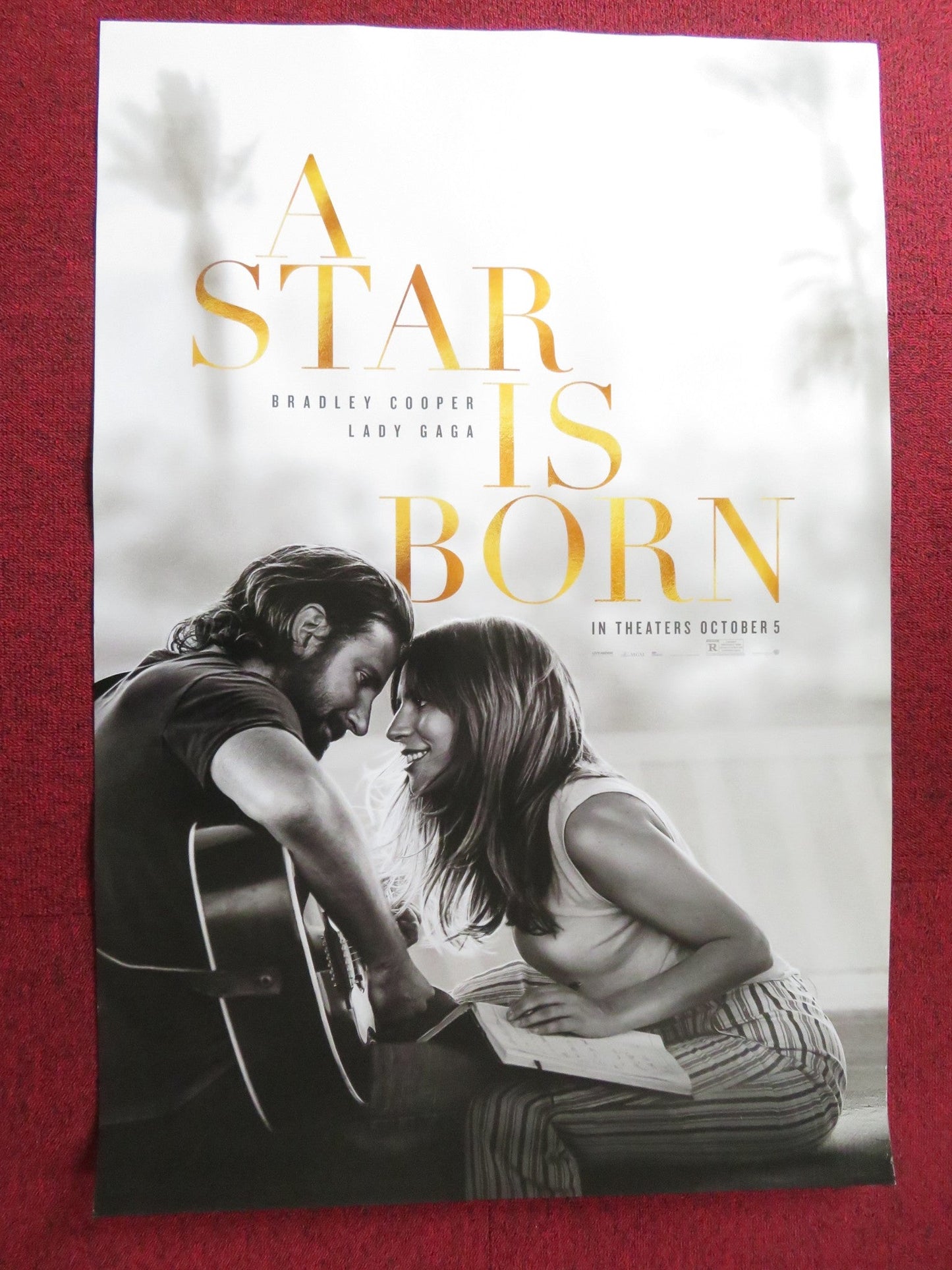 A STAR IS BORN US ONE SHEET ROLLED POSTER LADY GAGA BRADLEY COOPER 2018 - Rendezvous Cinema