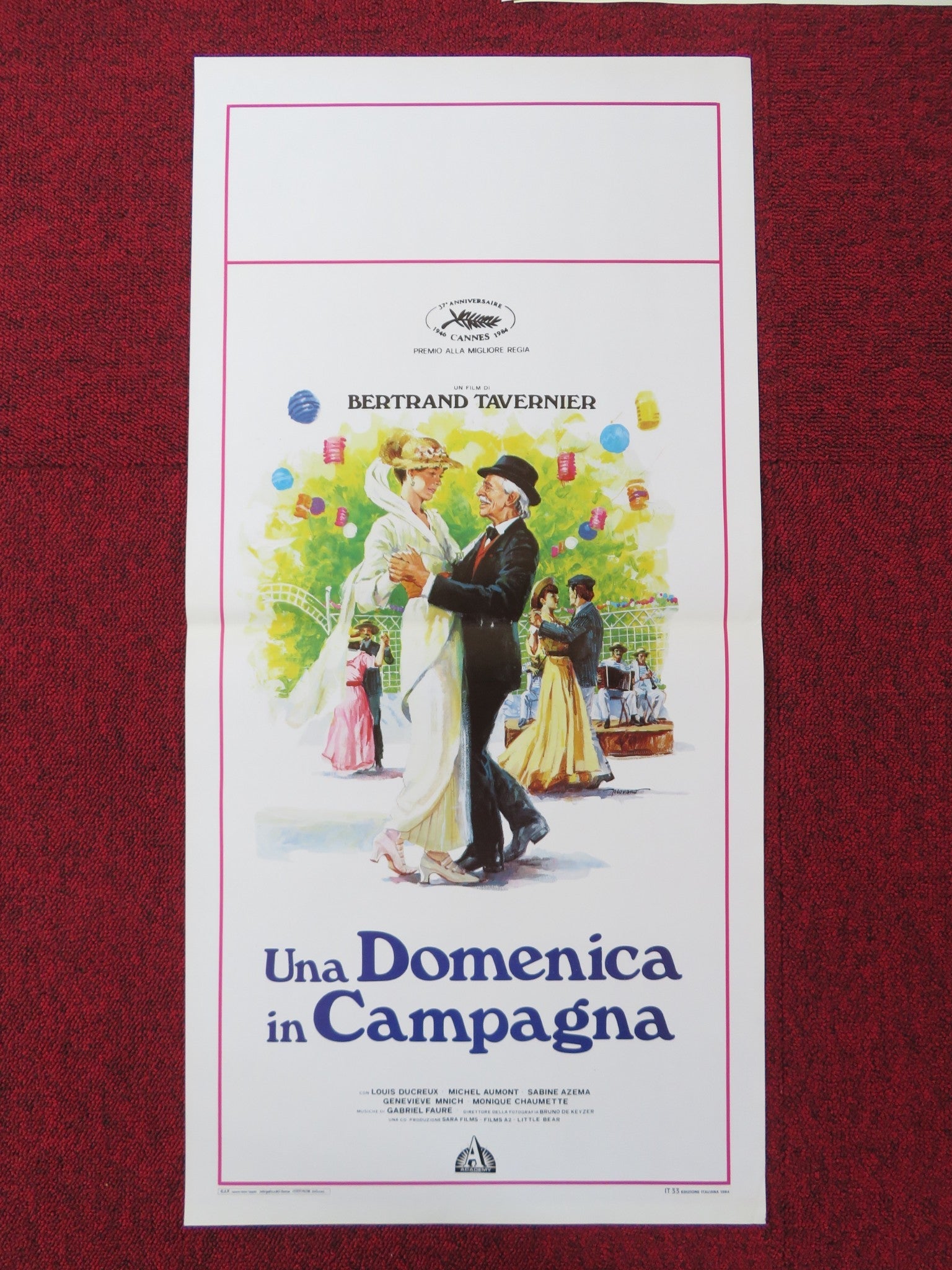 A SUNDAY IN THE COUNTRY ITALIAN LOCANDINA POSTER LOUIS DUCREUX M. AUMONT 1984 - Rendezvous Cinema